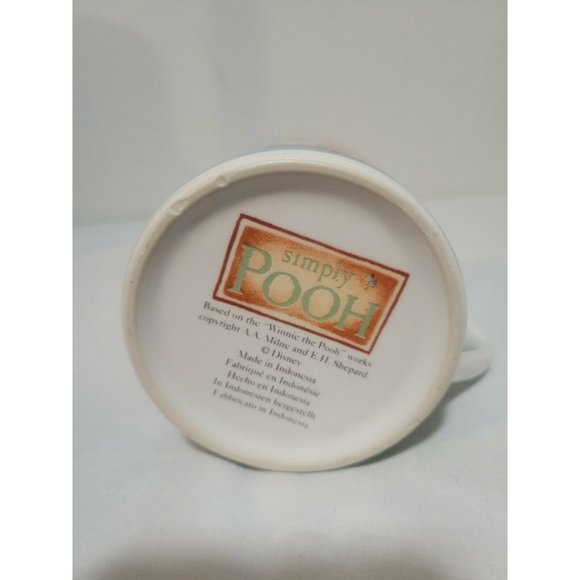Winnie The Pooh Coffee Mug Simply Pooh Disney Flowers Butterflies Cup - Picture 6 of 6
